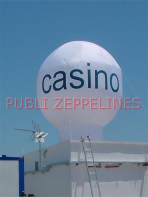 Insuflvel com formato de globo 5.5m Casino Mediterrneo