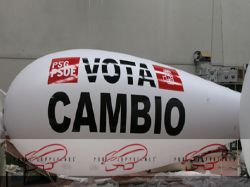 Zeppeln cautivo de helio PSOE
